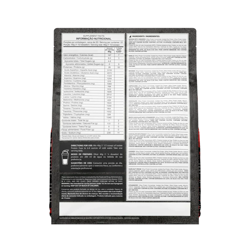 Isolate Protein Fuse 900g - Dark Lab