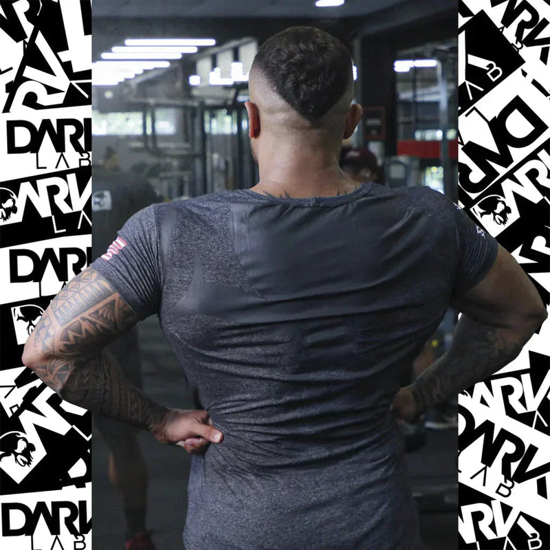 Camiseta Caveira Long 100% Poliéster - Dark Lab