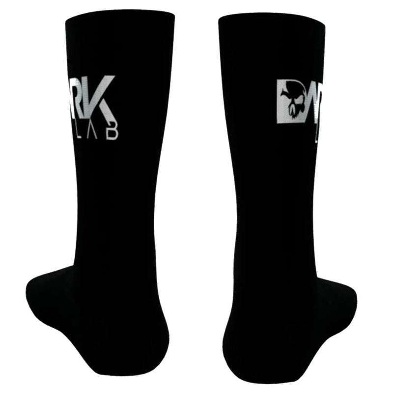 Pares De Meia Cano Alto Preta Dark Lab